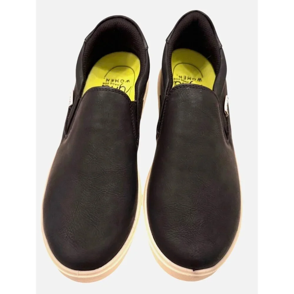 Ryka Viv Slip On Black Size 7.5 W Wide EU 38 Man Made Upper NWB